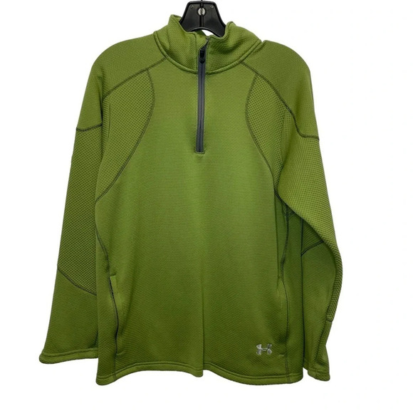 Under Armour Other - Under Armour Green Quarter Zip pullover Jacket textured all seasons gear